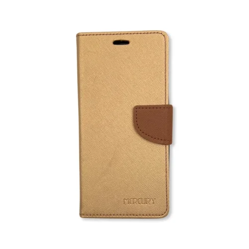 Калъф Тип Тефтер L-75 универсален 6.7″ 72 – Златист (165 x 77.4 x 8.4 mm)