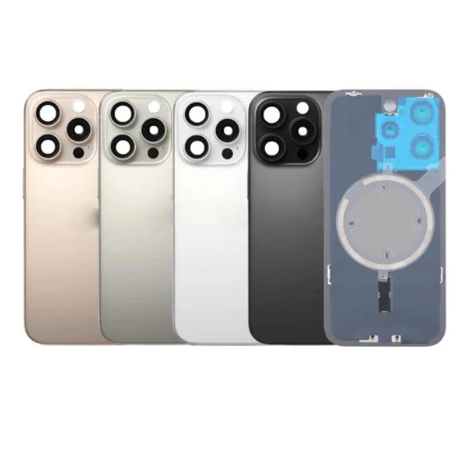 Капак батерия (без кам.) за iPhone 16 Pro Max – Titanium Сив