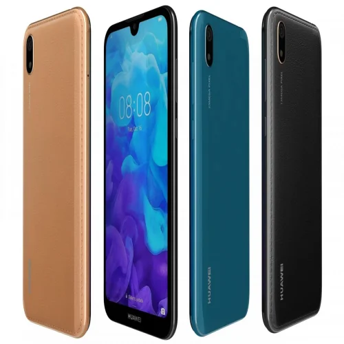 Капак батерия за Huawei Y5 2019 + стъкло за кам. – Черен