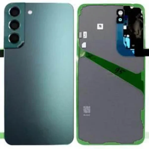 Капак батерия за Samsung S22 със стъкло за кам. – Зелен