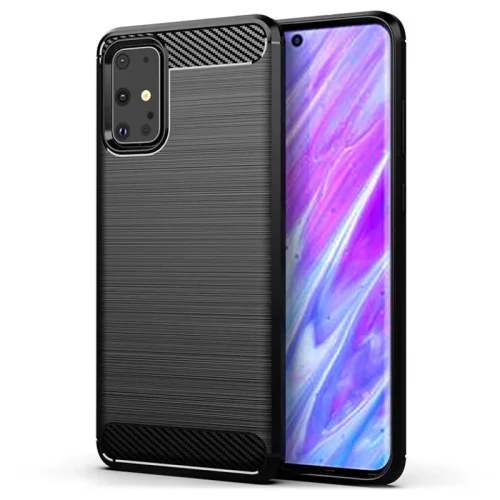 Карбонов гръб за Samsung S20 Plus – Черен