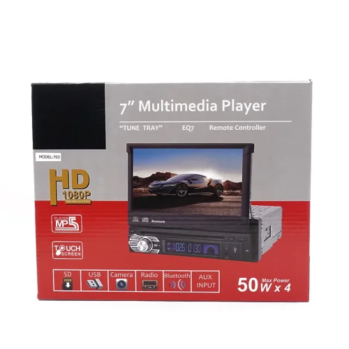Касетофон за кола със 7″ Дисплей- 703 + Евро букса Bluetooth / Радио / Mp3/ USB / SD