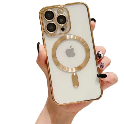 Кейс MG38 Luxury Case with Magsafe iPhone 14 Pro Max – Златист
