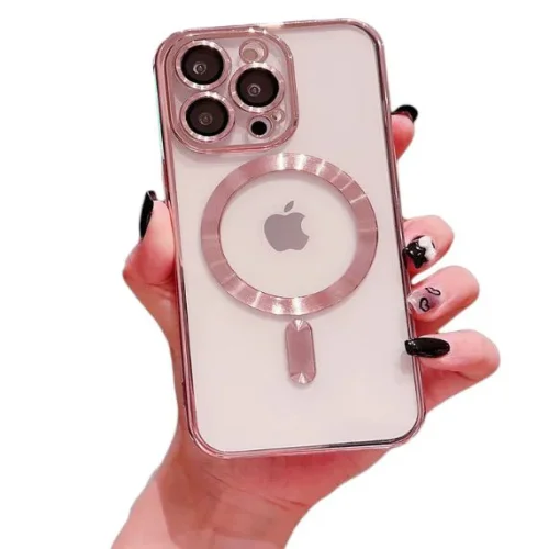 Кейс MG38 Luxury Case with Magsafe iPhone 14 Pro – Розов