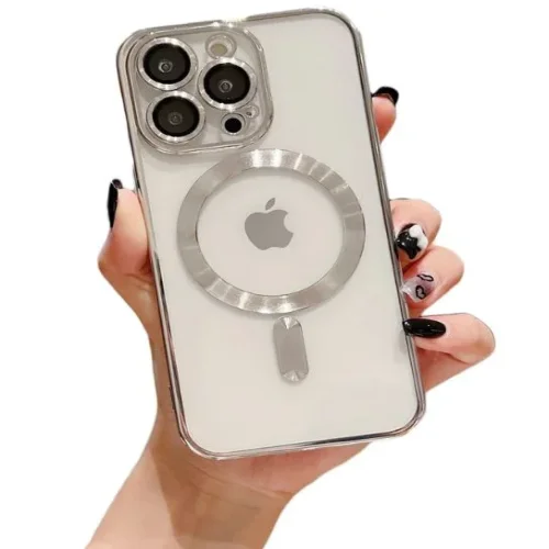 Кейс MG38 Luxury Case with Magsafe iPhone 15 Plus – Silver