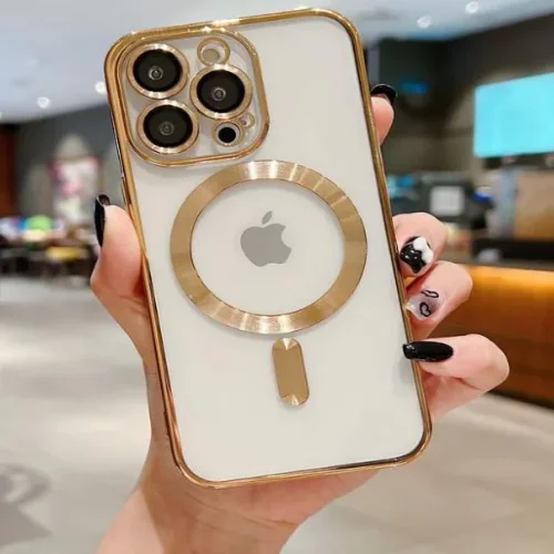 Кейс MG38 Luxury Case with Magsafe iPhone 15 Pro – Златист