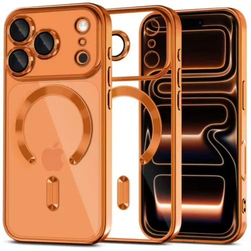 Кейс MG38 Luxury Case with Magsafe iPhone 17 – Оранжев