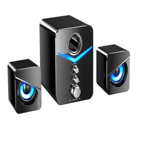 KISONLI U-3100 AUX, 3W + 2x2W тонколони за компютър светещи