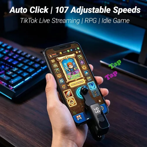 Кликър Auto Clicker за телефон | Automatic Clicker TikTok Android iPhone Игри Games