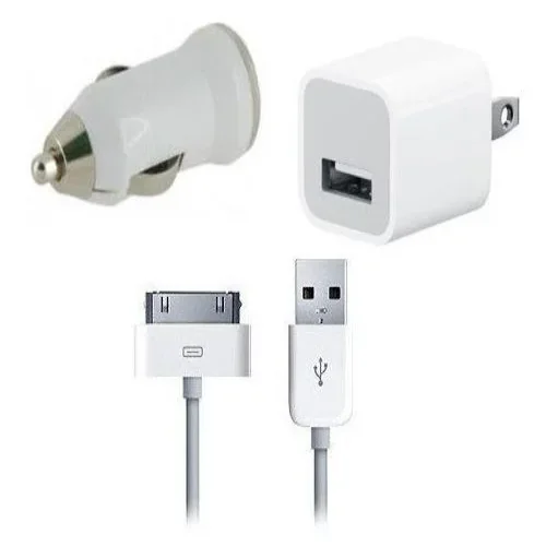 Комбиниран 220V + 12V Адаптер и кабел 4G 1.0A. – Бял