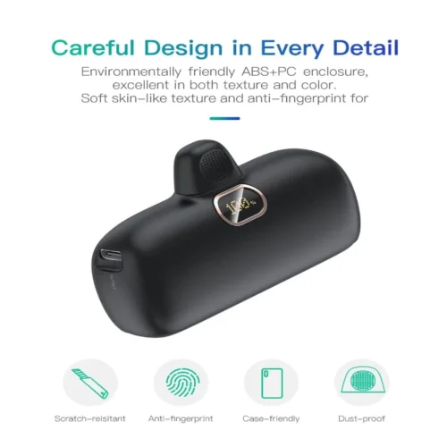 Компактна Външна батерия Powerbank PD20W LS-IP Lightning 5,000mAh – Бял
