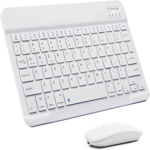 Комплект Bluetooth безжична клавиатура с мишка YL-01 – Бял