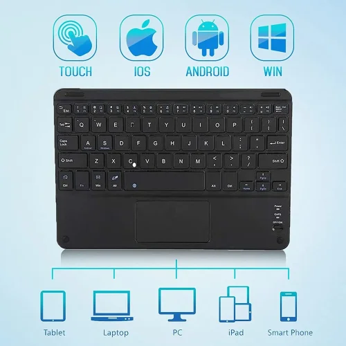 Комплект Bluetooth безжична клавиатура с trackpad YL-03 – Бял