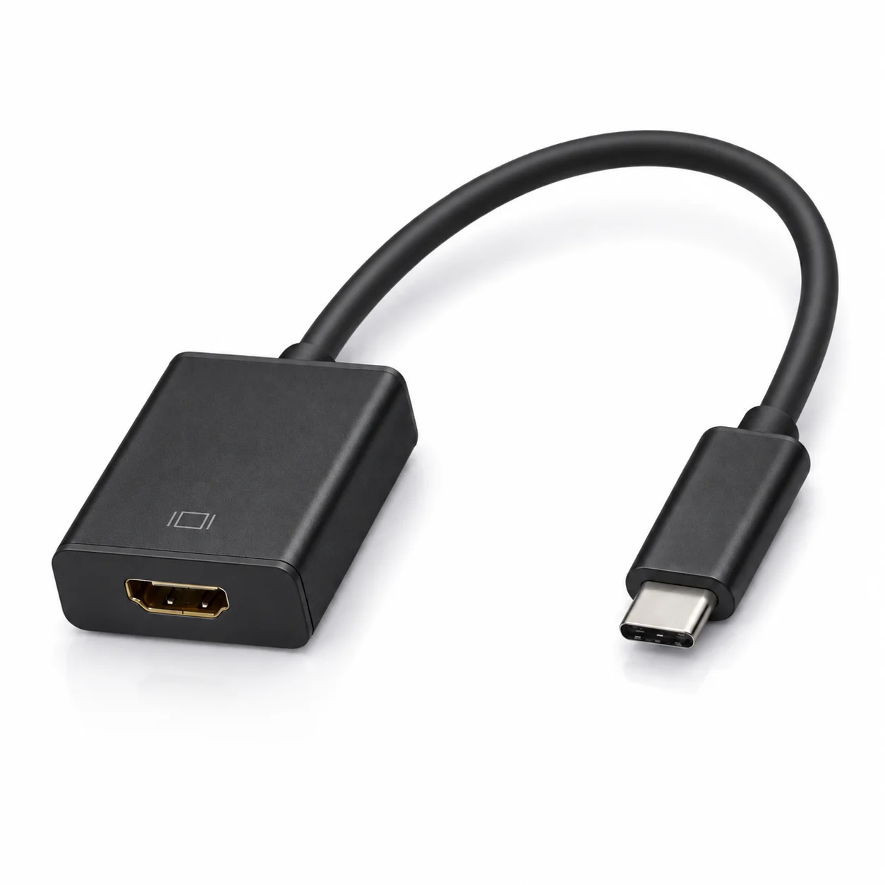 Конектор 3.1 (iPhone iOS 26) Type-C мъжко към HDMI женско – Черен