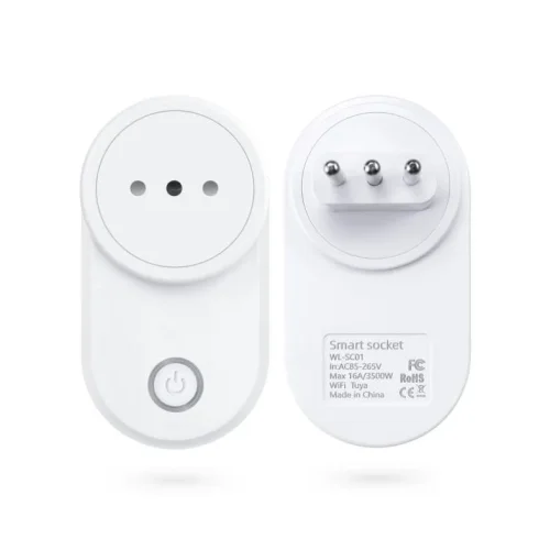 Контакт TUYA EU Smart Power Plug, Интелигентен, WiFi, 220-240 V, 16 A, Съвместим с Android/iOS