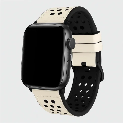 Кожена Магнитна каишка BN-12 Apple Watch 44/45/46/49mm Ultra – Бял