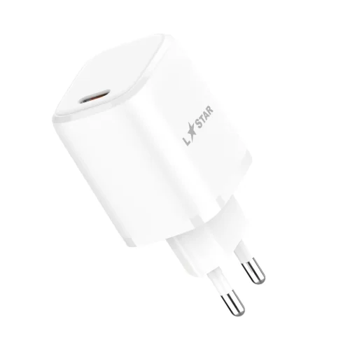 L✮STAR Адаптер SCD-20W USB-C PD20W – Бял