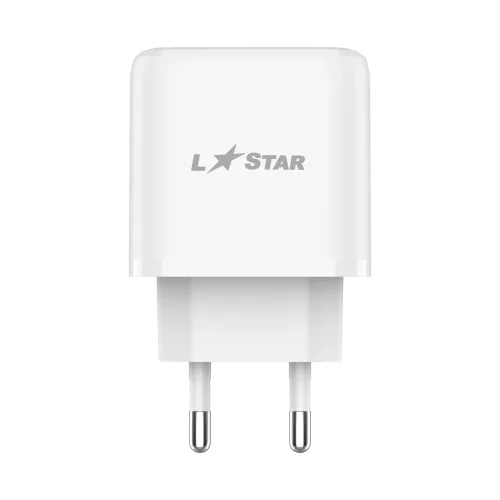 L✮STAR Адаптер SCD-20W USB-C PD20W – Бял