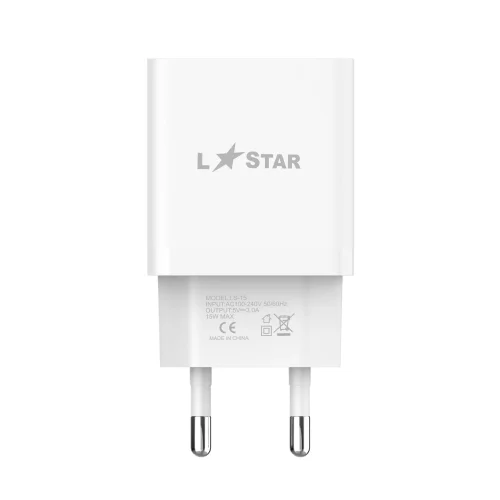 L✮STAR LS-15 2в1 15W USB порт + кабел USB към Micro USB