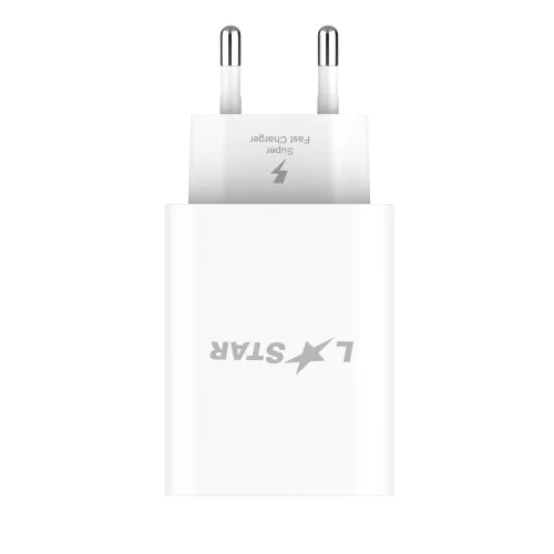 L✮STAR LS76 GaN Адаптер PD35W с два USB-C порта – Бял