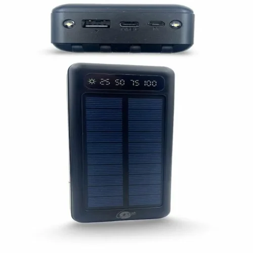 L✮STAR SL-22 4в1 Соларно преносимо зарядно с вградени кабели – 20,000MAH – Черен