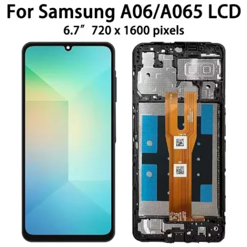 LCD Дисплей за Samsung A06 A065 SM-A065F SM-A065M + Рамка