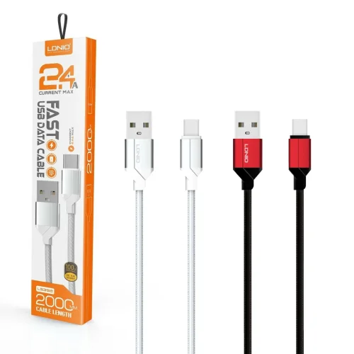 LDNIO Кабел LS391 USB към Type-C 1M – Сив