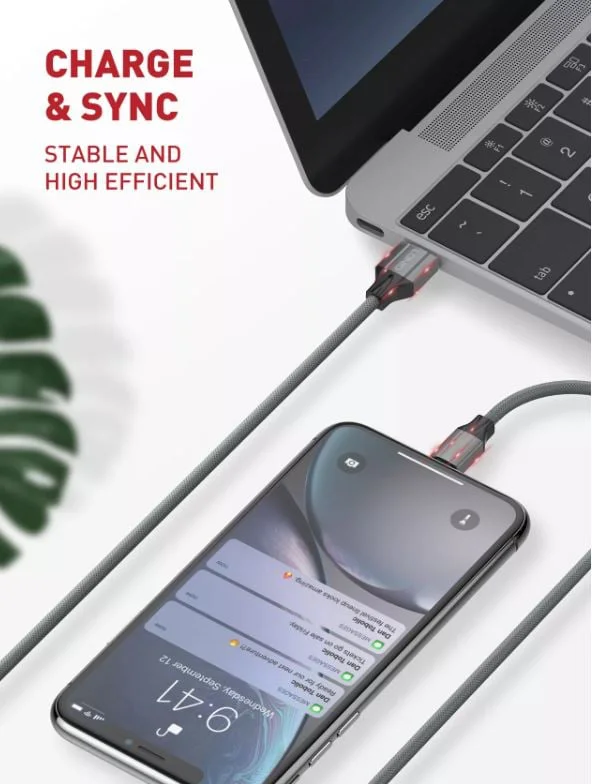 LDNIO Кабел LS441 1M 2.4A Fast USB към Type-C