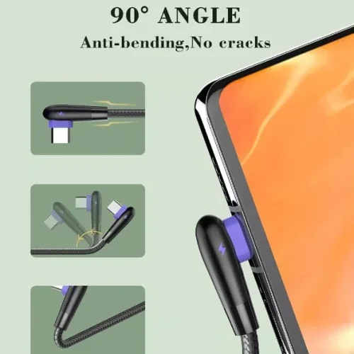 LDNIO Кабел LS561 2.4A 90 градусов Fast USB към Type-C