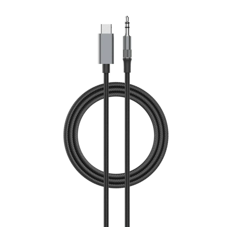 LDNIO LS-Y81c Кабел Aux USB-C към 3.5mm жак 1M – Черен
