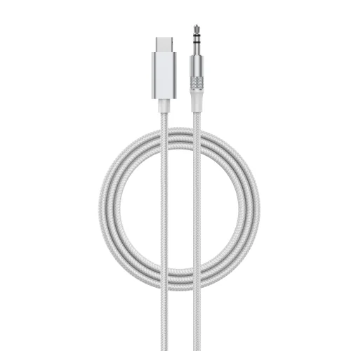 LDNIO LS-Y82c Кабел Aux USB-C към 3.5mm жак 2M – Бял