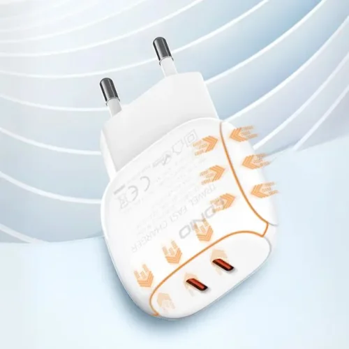 LDNIO Зарядно Q233 30W 2XUSB-C ихода FAST Type-C към Lightning