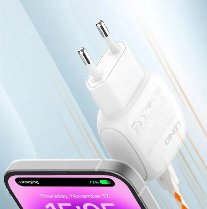LDNIO Зарядно Q233 30W 2XUSB-C ихода FAST Type-C към Type-C