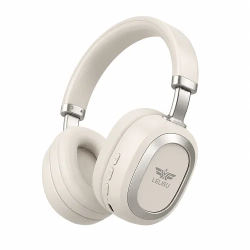 LELISU LS-256 – Беж Безжични слушалки, USB Type-C зареждане, BT, до 8 часа работа