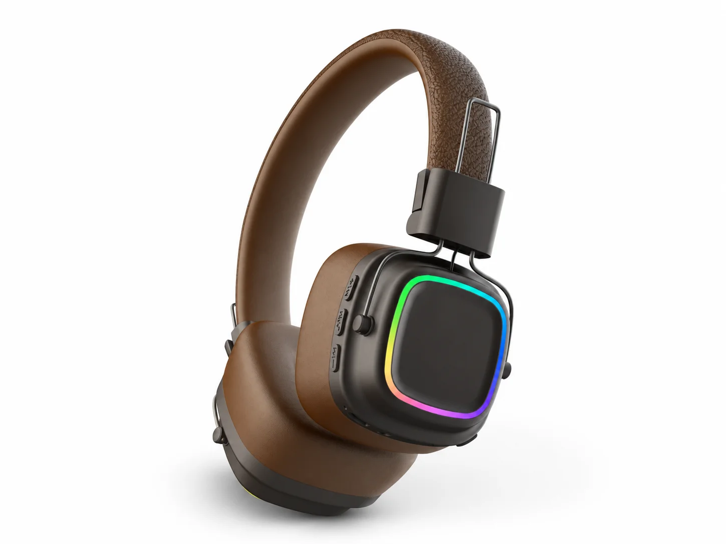 LELISU LS-258 – Кафяв Безжични Bluetooth слушалки с RGB подсветка