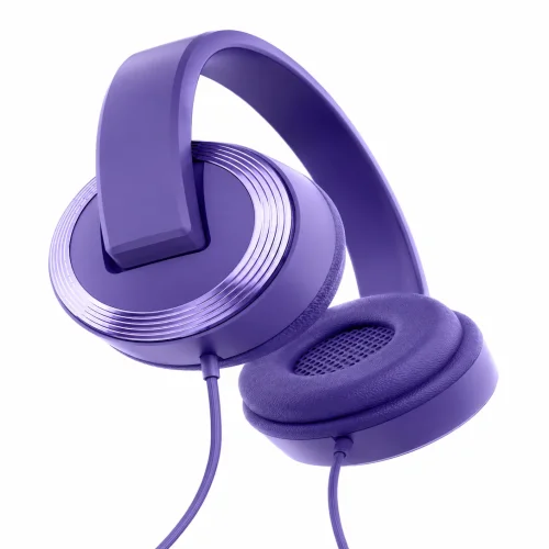 LELISU LS-836 – Лилав Стерео слушалки с USB Type-C кабел, Extra Bass, Hi-Fi звук
