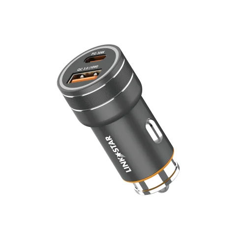 LINK✮STAR Адаптер 48W за кола CC48 с 2изх. PD30W + QC18W USB-C + USB