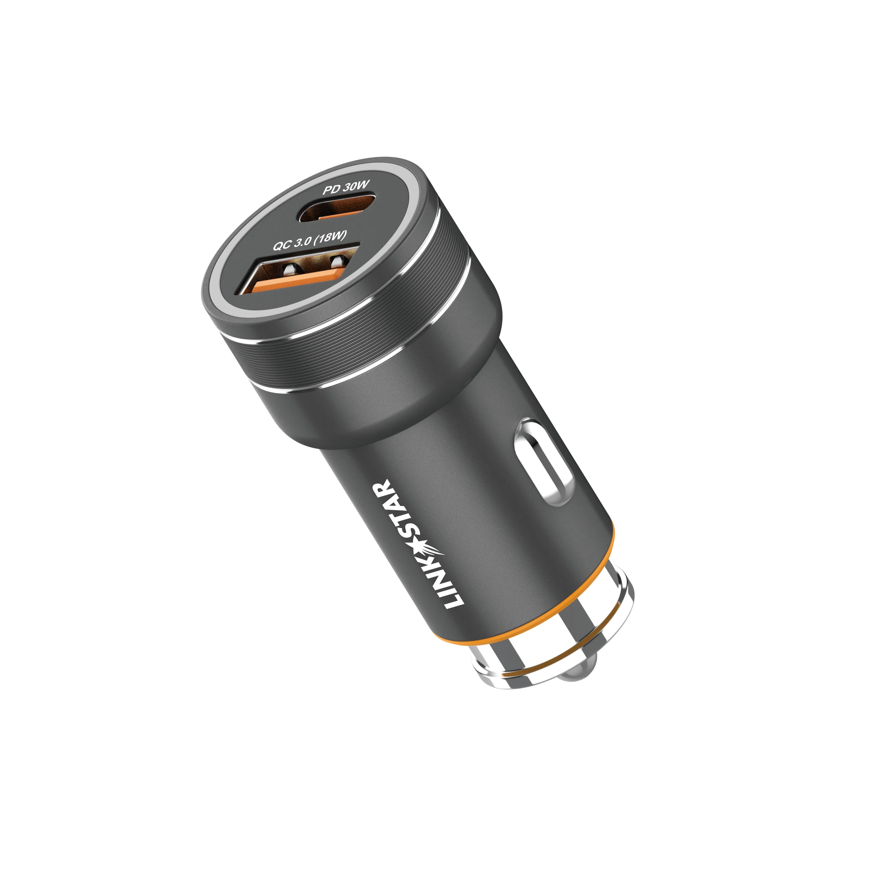 LINK✮STAR Адаптер 48W за кола CC48 с 2изх. PD30W + QC18W USB-C + USB