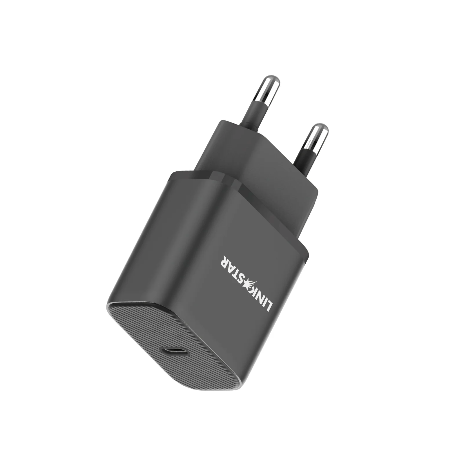LINK★STAR LS-48 25W USB-C PD бързо зарядно устройство Адаптер – Черен