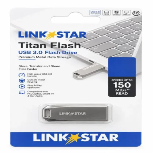 LINK★STAR Titan Flash USB 3.0 Метална Флаш Памет – 4GB