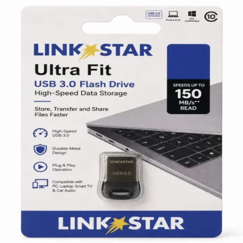 LINK★STAR Ultra Fit USB 3.0 Мини Флаш Памет – 2GB