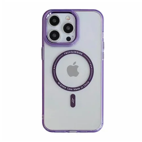 Луксозен кейс AllureEyes с Magsafe TP-101 iPhone 15 Pro – Светло Лилав