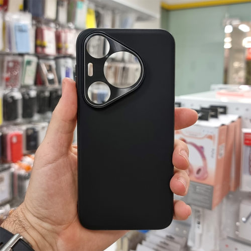 Луксозен кожен калъф за Huawei Pura 80 черен