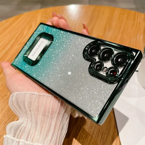 Луксозен лъскав кейс с брукат TP-24 за Redmi 12C – Deep Лилав