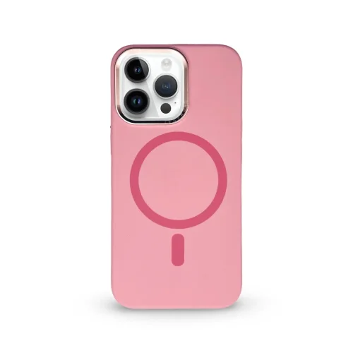 Луксозен Premium кейс + Magsafe TP-102 iPhone 15 Plus – Розов