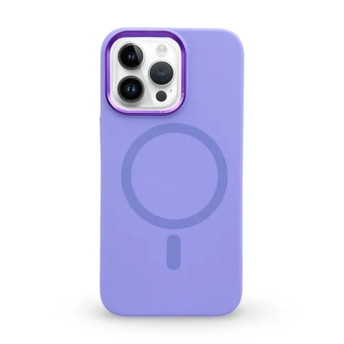 Луксозен Premium кейс + Magsafe TP-102 iPhone 15 – Светло Лилав