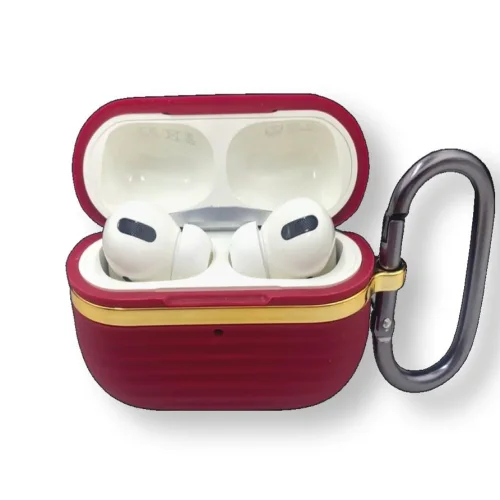 Луксозен силиконов калъф за Airpods Pro 2-gen SC01 – Винен