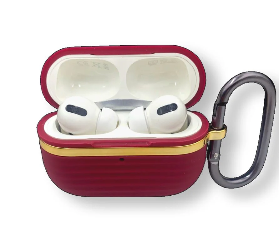 Луксозен силиконов калъф за Airpods Pro 2-gen SC01 – Винен