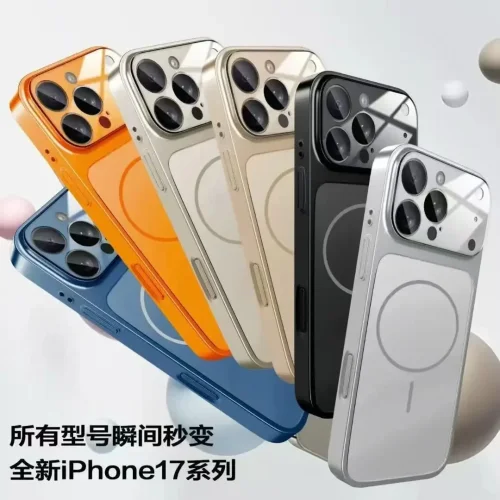Magsafe кейс твърд гръб и TPU рамка TP-90 за iPhone 15 – Сив