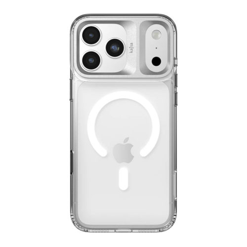 Марков алуминиев калъф за iPhone 18 Pro сребърен